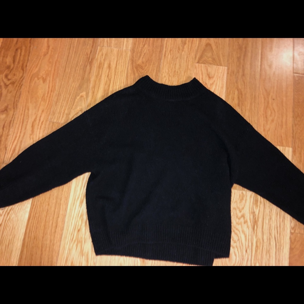 Vince oversized mock neck cashmere sweater